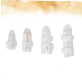 Minkissy 4PCS Finger Splints Set Protective Finger Support Brace for Tendon Injuries Adjustable Size with Hook and Loop Straps for Sports and Daily Use