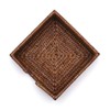 Caspari Rattan Cocktail Napkin Holder Brown,HC01