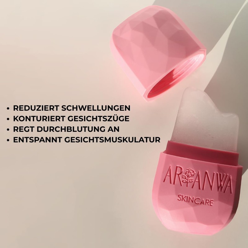 Mochi Skin deluxe rose quartz roller with flower handle in