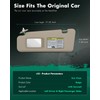 SCITOO Car Sun Visor Assbembly with Mirror Fit for 2008-2013