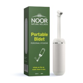 Portable Bidet Sprayer - 13oz Leakproof & Durable Handheld Travel Bidet by Noor - Eco-Friendly & Discreet Peri Bottle for Personal Hygiene On-The-Go - Reusable Handheld Bidet for Out-of-Home Use