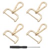 QUARKZMAN Pack of 4 Swivel Carabiner Hooks, 38 mm (1