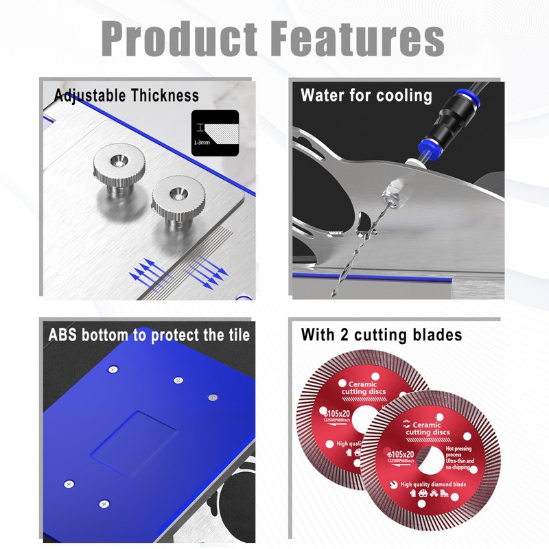 45 Degree Tile Chamfering Tool, Angle Grinder Stand for 45°