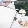 ZephyrNote Notebook A5 Lined Hardcover, Premium 80 GSM Paper, Journal