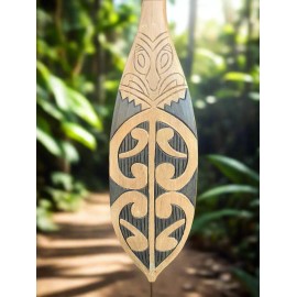 The Tiki Stop Decorative Tribal Maori Tiki Paddle/Oar Nautical Decor Tiki Bar 39"x 6" Inches