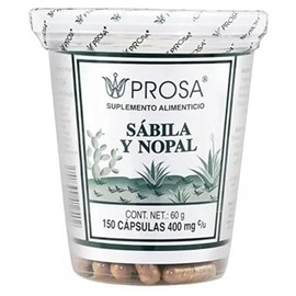 Suplemento De Sábila Y Nopal Prose By Gaero Shop | 150 Cápsulas | 400mg