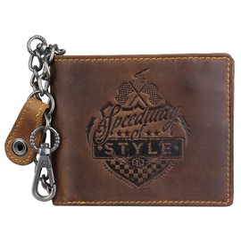 Greenburry Racing Collection Dallas 0839 Wallet with Chain, brown, One Size