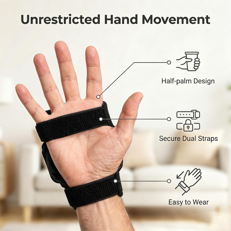 Weighted Gloves, Adjustable Weighted Gloves for Hand Tremors,mproved Hand/Wrist Mobility,