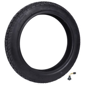 14x2.125/57-254 Tubeless Tire,14 inch Thickened Tubeless Tires with Angled Valve Compatible with Electric Scooters, Folding Electric E-Bike and more