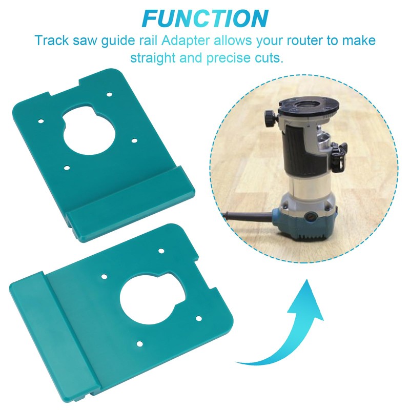 Aulpq Guide Rail Adapter for Makita Router XTR01Z,RT0700C&RT0701C, Track Saw
