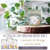 Bath Salt, Magnesium, Aroma Bath Salt, Lavender, Orange, Hot Bath,