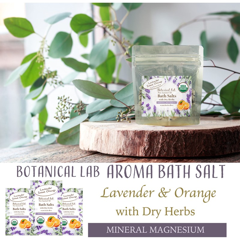 Bath Salt, Magnesium, Aroma Bath Salt, Lavender, Orange, Hot Bath,