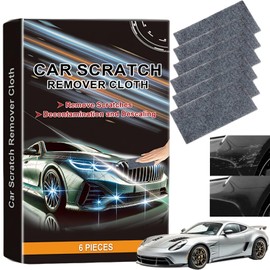 6 Pack Nano Sparkle Cloth Car Scratch Remover Set,Nano Ma/gic Cloth Scratch Remover Cloth,Nano Sparkle Cloth for Car Scratches,Car Scratch Repair Kit,Easy Polishing,for All Kinds of Vehicle Models