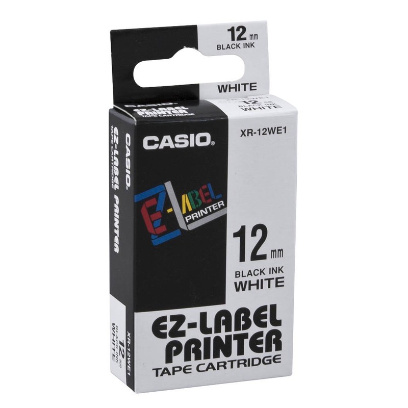 Casio XR-12WES Label Printer Tape - Label Printer Tapes (1