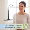 Tergivetro per doccia Nero 21x20,8 cm con Supporto da Parete