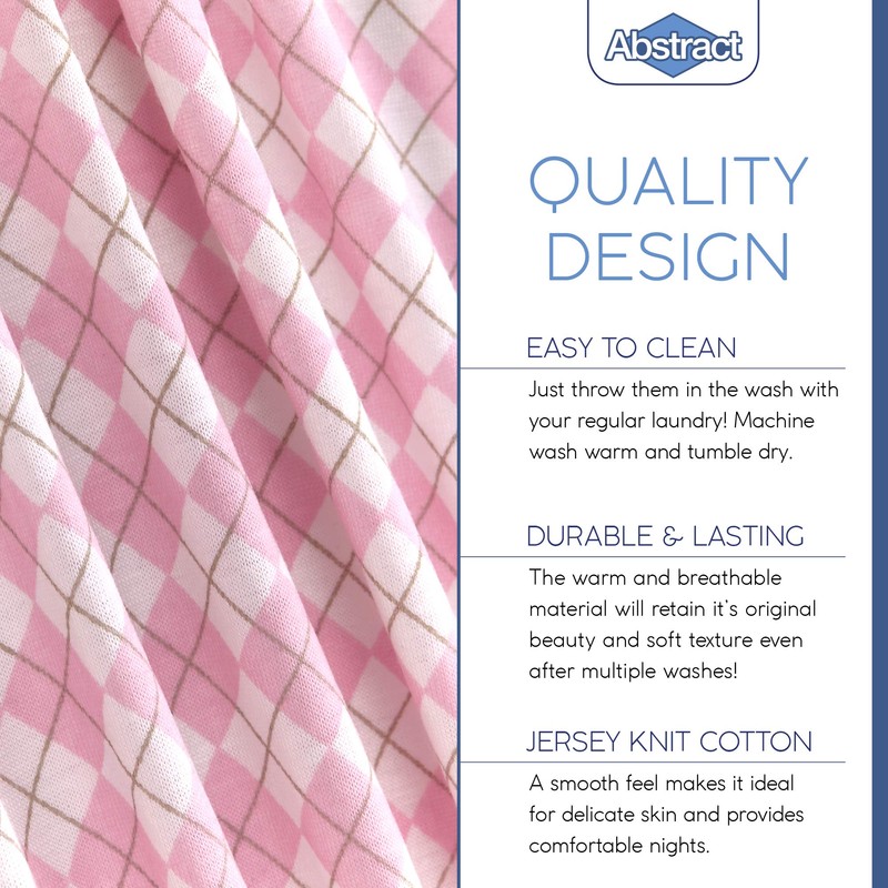 (60cm x 100cm (MINI CRIB), Argyle Pink) - Crib Sheet
