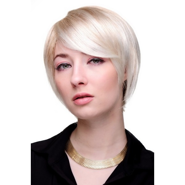 WIG ME UP - 6082-27T613 wig cool blonde short straight hair with parting