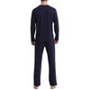 In One Clothing Men's Long Pyjamas, Blue Black