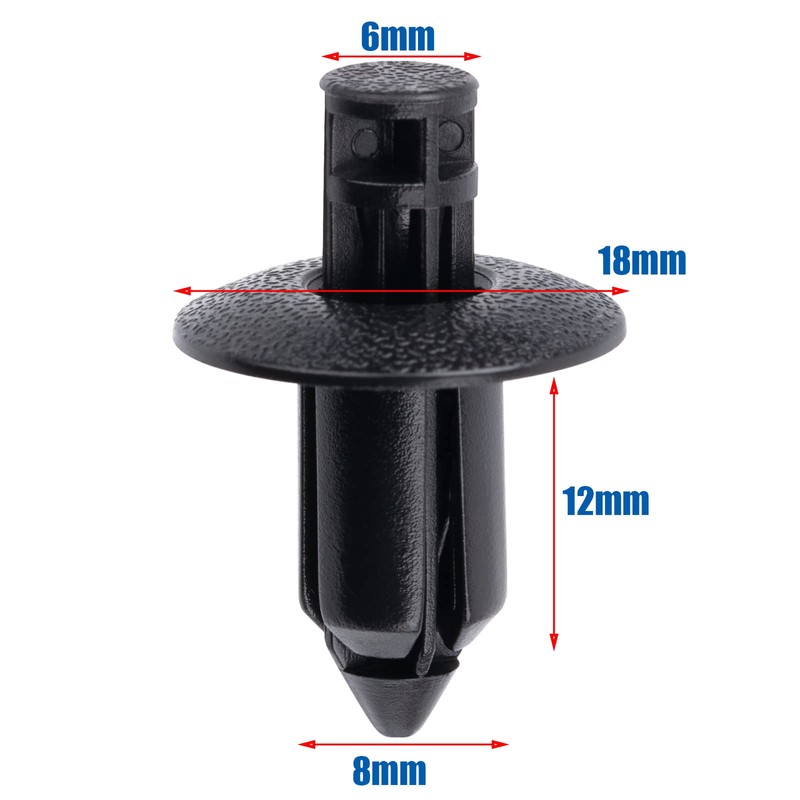 OAUTOO 25pcs 8mm Bumper Cover Retainer Clip for Volvo 3533394