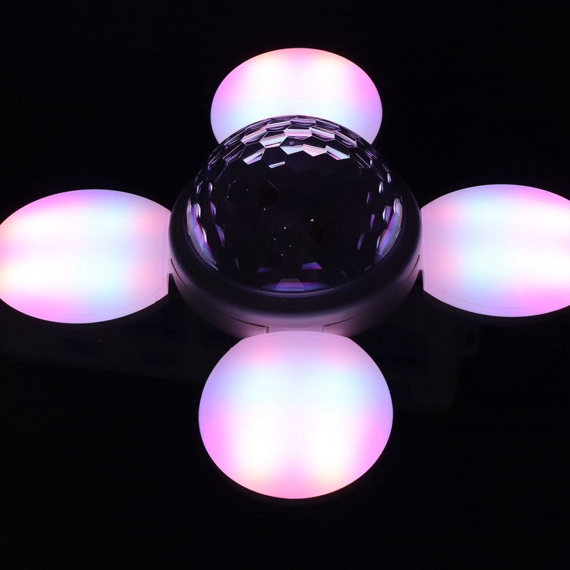 LED Bluetooth Light 48W 85‑265V E27 Ceiling Lamp RGBW Remote
