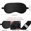 2 Pack Sleep Mask,Silk Eye Mask with Adjustable Strap, Soft