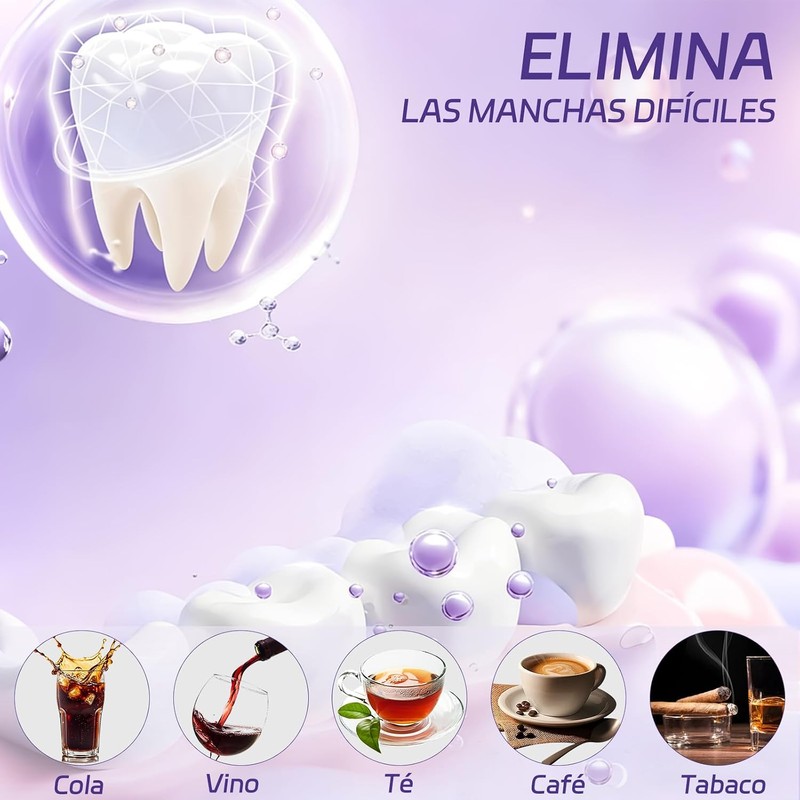 Purple Teeth Whitening Strips,2026 New Tiras Blanqueadoras de Dientes,1 box