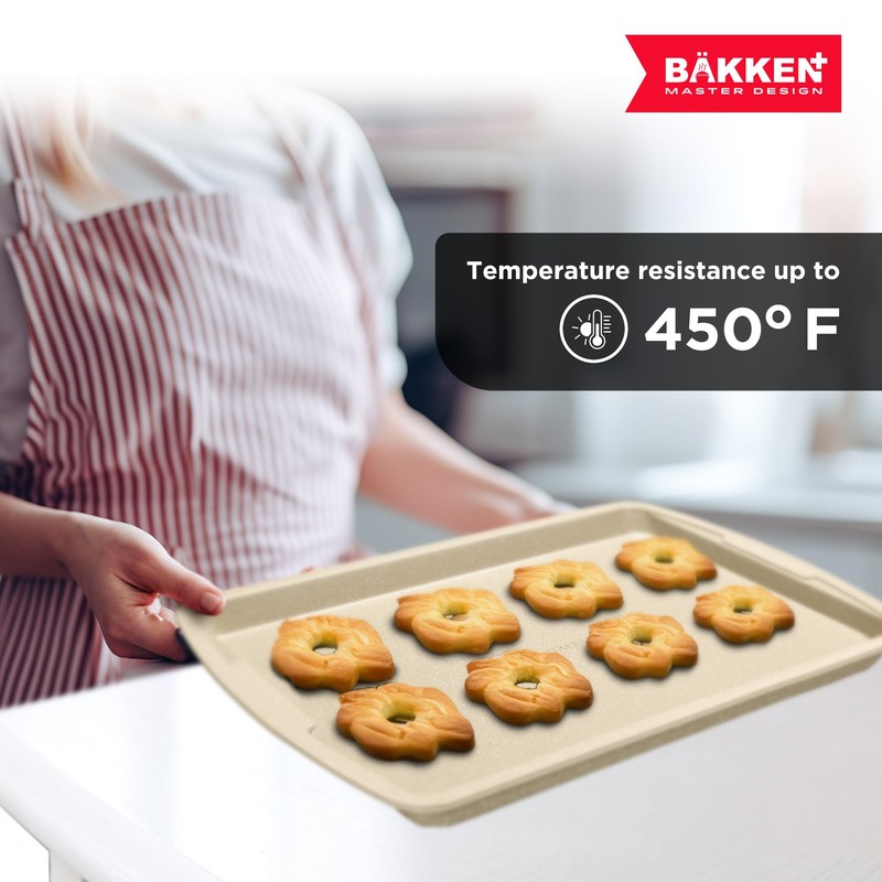 Bakken Swiss Cookie Sheet 3 Piece Set - Non-Stick, Stackable