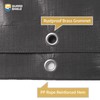 GUARD SHIELD Heavy Duty Tarp Waterproof 20x20 Feet Grey Large