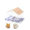 TUTU&LELE Hamster Hideout, Tiny House Nest, Starry Sky Habitat, Plush