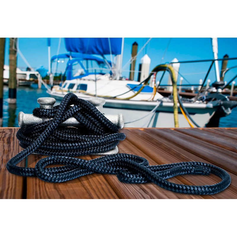 Young Marine 3/8 Inch x 15FT Double Braided Nylon Dock