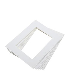 NUOBESTY White Picture Mats 25pcs 10 White Picture Frames White Core Picture Mats A3 Customized Paper Jam Photo Matting Mats