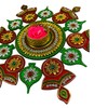 SAHAYA Rangoli for Decoration with T Light Holder Acrylic Small
