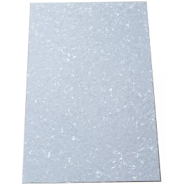 Unbranded DIY Custom Blank Pick Guard Material Sheet Plate 11"x17" for Guitar Bass 3Ply - White Pearl 4ply