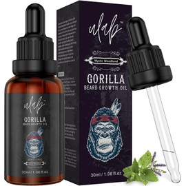 uLab Beard Growth Oil for Men - 30ml, Mystic Woodland Scent Premium Beard Care Oil - Natural Beard Moisturiser, Softener, and Conditioner for Facial Hair