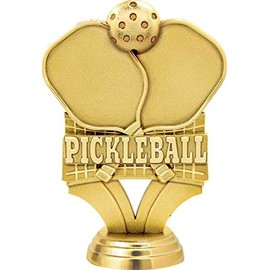Pickleball Trophies, Customized Pickleball Gold Stars Trophy, Great Pickleball Awards