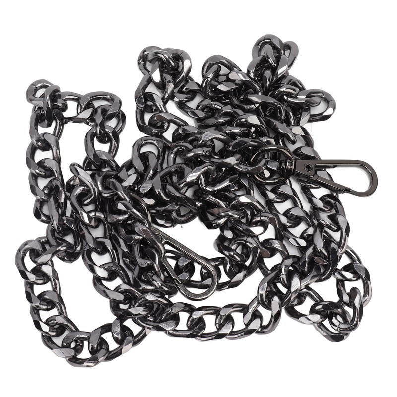 8pcs Curb Chain 8 Side Milled Straight Buckle 1.2meter DIY