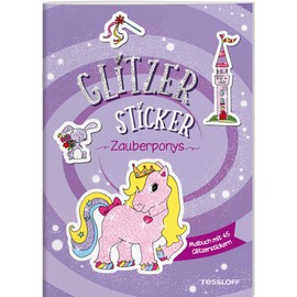 Glitzer-Sticker Malbuch. Zauberponys: Mit 45 glitzernden Stickern (Malbücher und -blöcke)