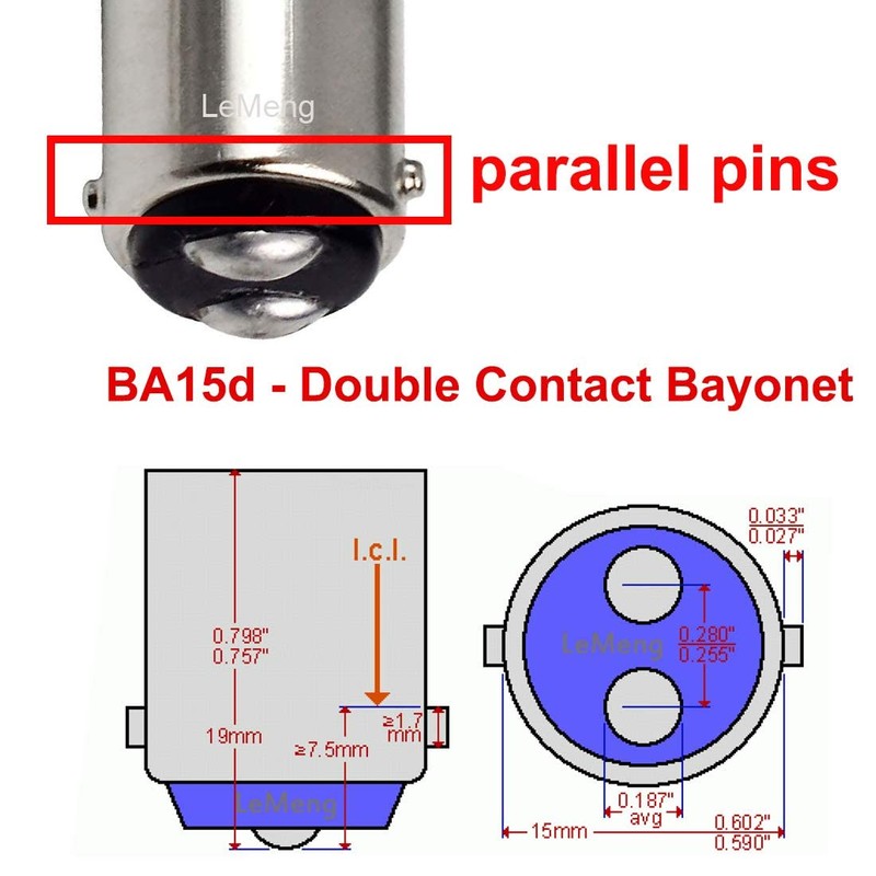 12V BA15D LED Bulb 1076 1142 1176 1004 S8 3W