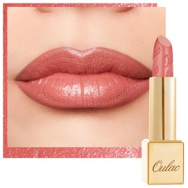 OULAC Glow Metallic Shine Orange Lipstick, Coral High Impact Lipcolor, Lightweight Soft and Ultra Hydrating, Long Lasting, Vegan & Cruelty-Free, Full Coverage Lip Color 4.3 g/0.15 GM08 Enthusiasm