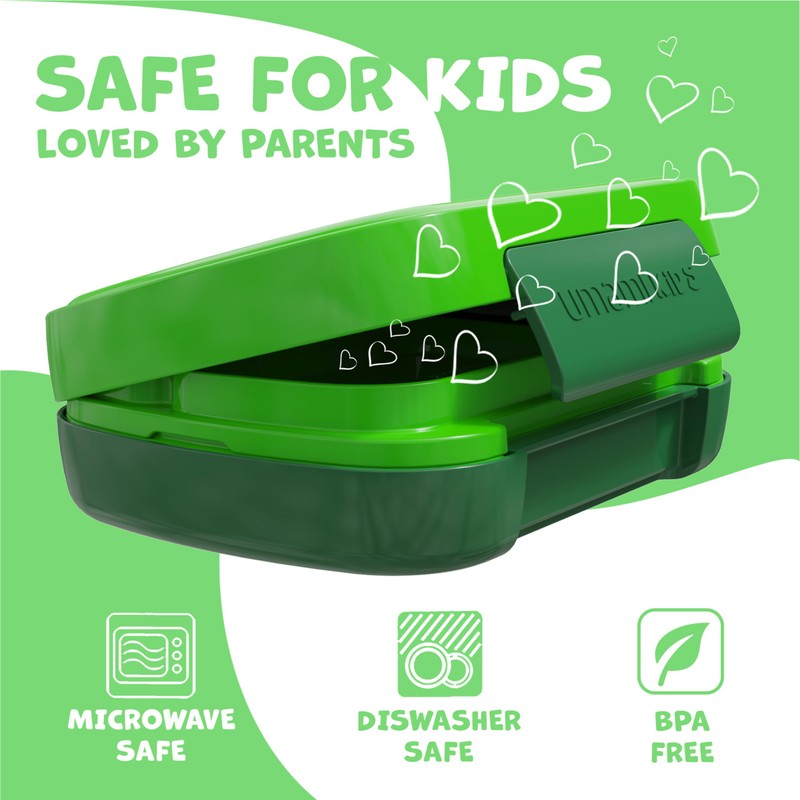 Umami All-in-1 Bento Box for Kids, Ice-pack & Utensils Included,