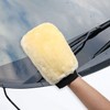 BENLIUDH Natural Wool Car Wash Mitt, Car Wash Mitt Scratch