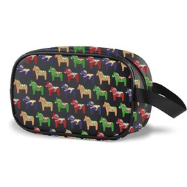 Swedish Dala Horse Clear Makeup Bag Traditional Red Dala Horse Gift Swedish Souvenir Gift (Dala Horse Cbag EU)