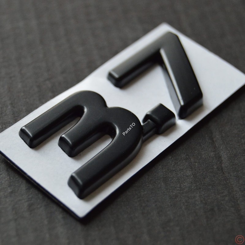 PartsTo Metal Blackout 3.7 Fender Side Boot Emblem Badge Decal