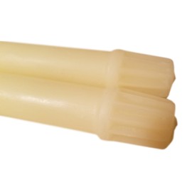 100% Pure Beeswax 10 inch Vanilla Scented Colonial Taper Candle Pair Hand Poured by Hubbardston Candle Company