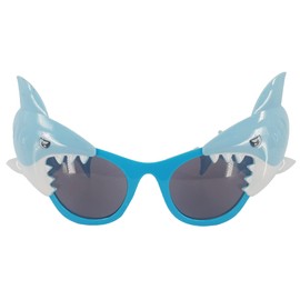 Pohotobooth Props Ltd Light Blue Shark Eating The Frame Sunglasses