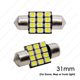 Digital Life Deal - 8 x White Interior LED Lights Package Kit for 2013-2018 Honda Accord