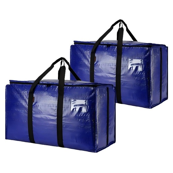 Cryster 2-pack Clear Moving Bags – Heavy Duty Storage Totes