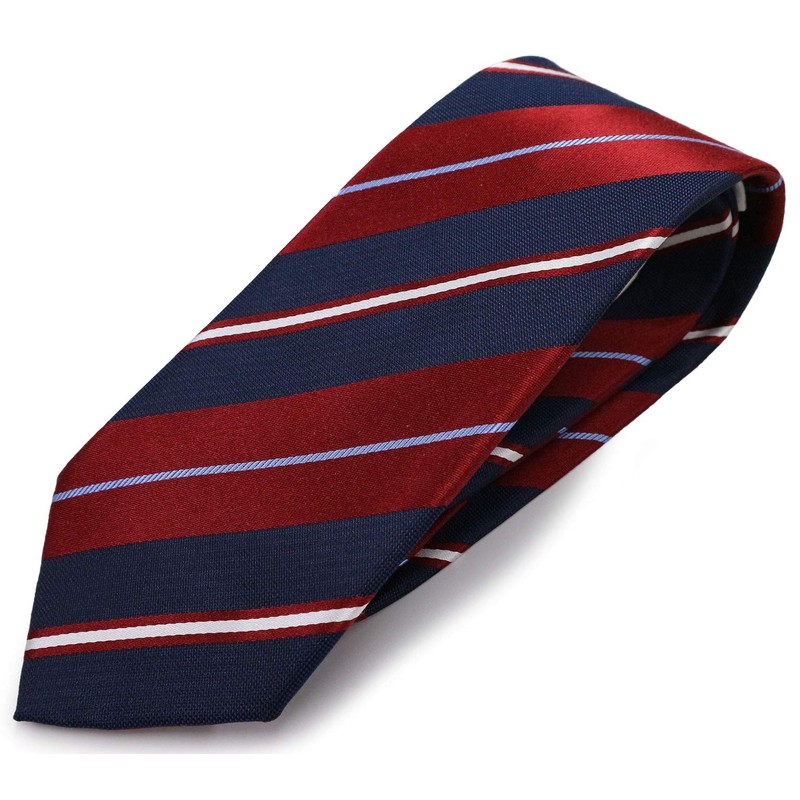 Michi Kolondon Brand Necktie, Made in Japan, 100% Silk, Striped