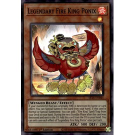 Legendary Fire King Ponix - SR14-EN045 - Super Rare - 1st Edition