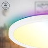B.K.Licht - LED Ceiling Light Flat with Remote Control, RGBIC